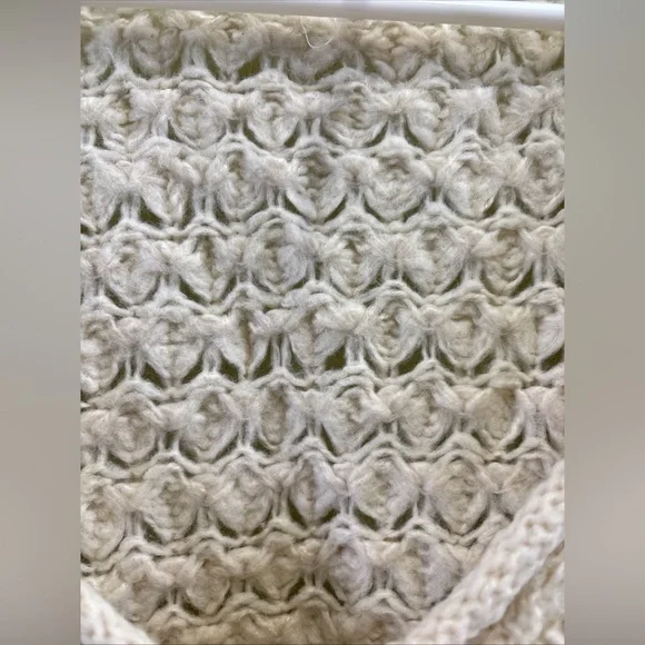 Free People Crashing Waves Pullover Sweater Mint Size Small Oversized - Picture 4 of 8